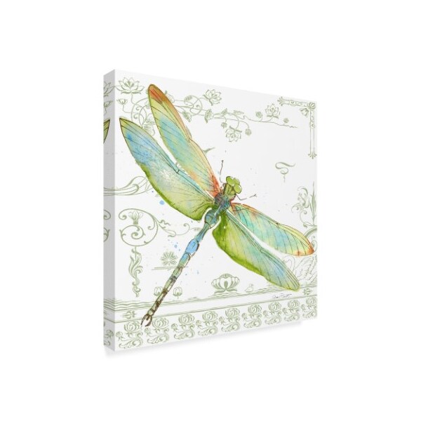 Jean Plout 'Dragonfly Bliss 9' Canvas Art,35x35